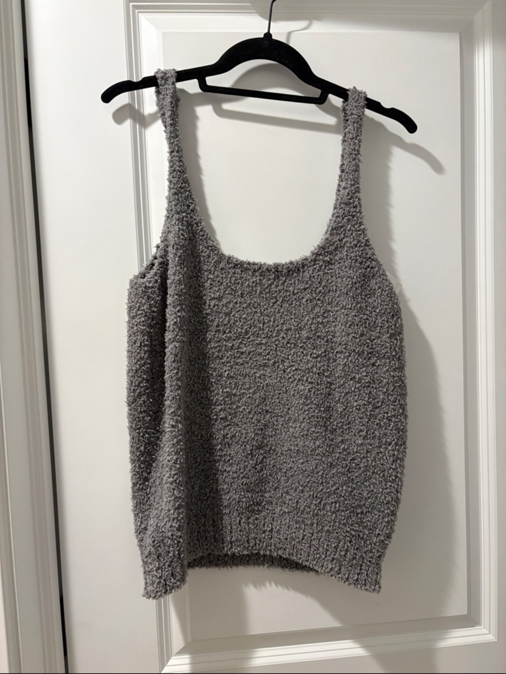 SKIMS Cozy Fuzzy Tank Top in Gray - Picture 2 of 5
